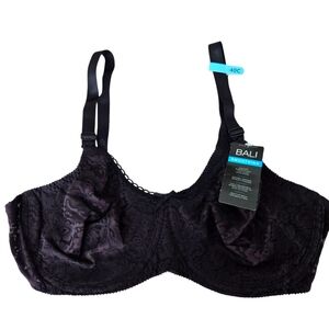 Bali Women's Smoothing Black Lace Bra 40 C NWT